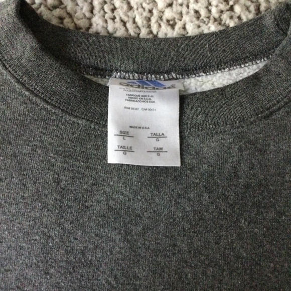 Adidas Crewneck Sweatshirt Size Large - Picture 4 of 8